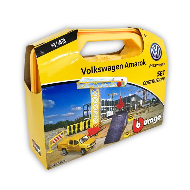 BURAGO STREET FIRE CASE PACK ON THE GO! CONSTRUCTION - 1:43