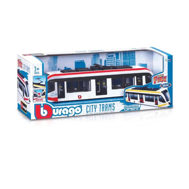 Bburago INTERCITY TRAM - MILANO CITY 19 CM VERDE E GIALLO