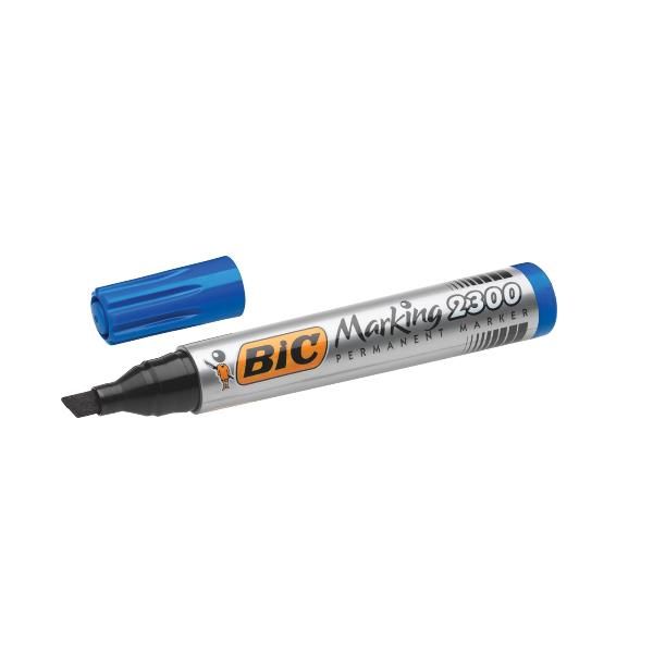 Bic Marking 2300 astuccio x quattro assortito punta scalpello (3 7mm-5 5mm)-Bic…