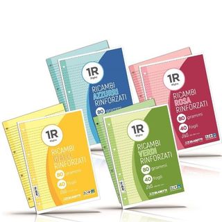Blasetti - Refill - A4 - 40 fogli / 80 pagine - blu chiaro - quadrettato - 4 fo…