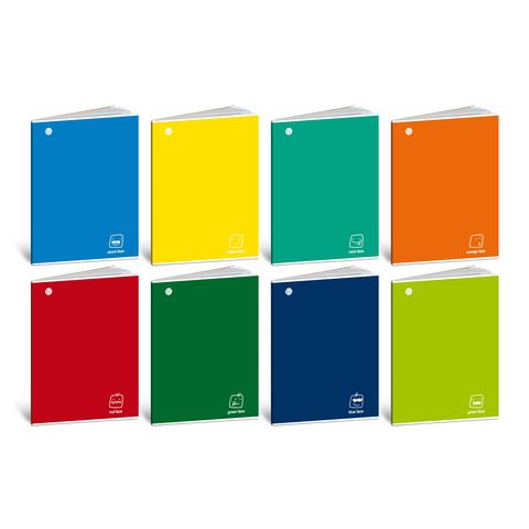 Blasetti Colorface - Taccuino - A4 - 18 fogli / 36 pagine - quadrettato - dispo…