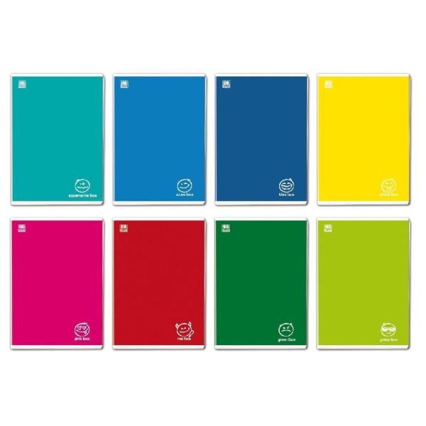 Blasetti Colorface - Taccuino - A4 - 19 fogli / 38 pagine - quadretti - disponi…