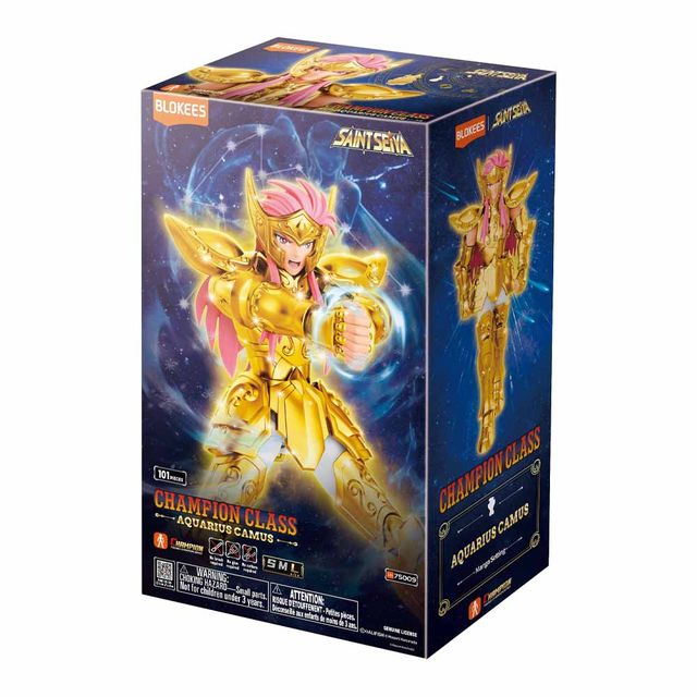 Blokees - Saint Seiya Champion Class 08 - 75009 Aquarius Camus 14CM Model Kit