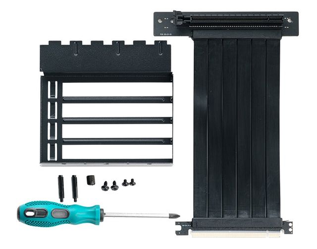 Bracket PCI Verticale + Estensione cavo per posizionamento VGA verticale su cas…