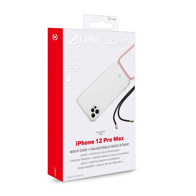 Celly LACET LACET1005BKPK - Cover per cellulare - TPU (poliuretano termoplastic…