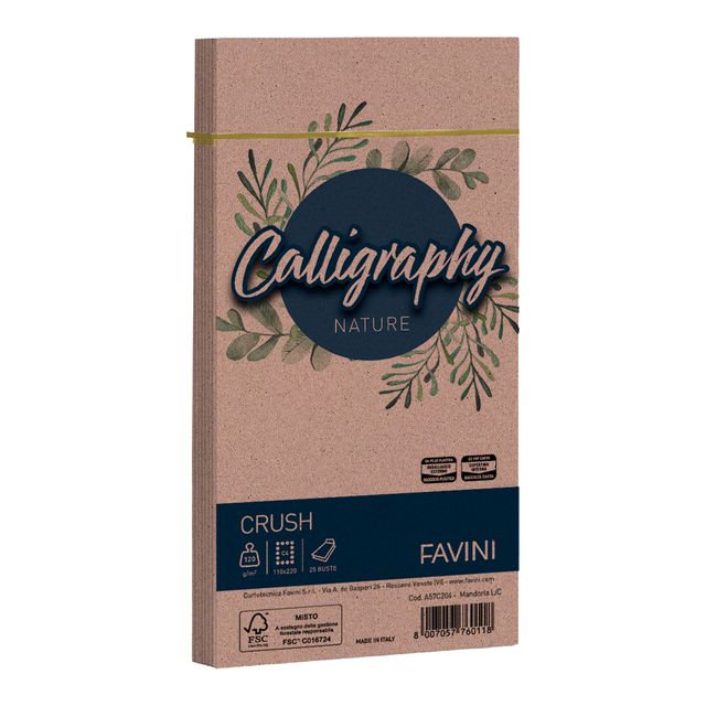 Buste Favini Calligraphy Nature per carta da lettere 120 g/m² conf. 25 11x 22 c…