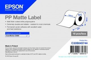 C33S045744 PP MATTE LABEL 102MMX29M