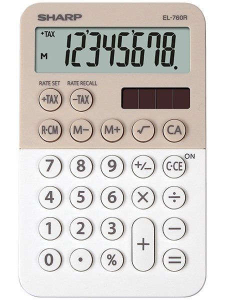 CALCOLATRICE SH-EL760RBLA BEIGE/BIANCO