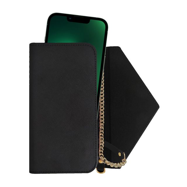 Celly PREMIUM LINE - Tasca per cellulare - similpelle - nero - 6.9"