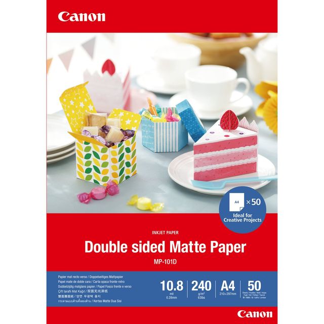 CANON MATTE PHOTO PAPER: CARTA FOTOGRAFICA OPACA STAMPABILE FRONTE/RETRO A4 50 …