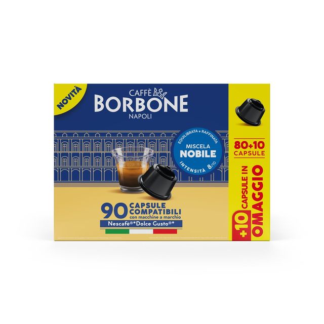CAPSULE MONODOSE DI CAFFE' MISCELA BLU COMPATIBILI DOLCE GUSTO - 90PZ