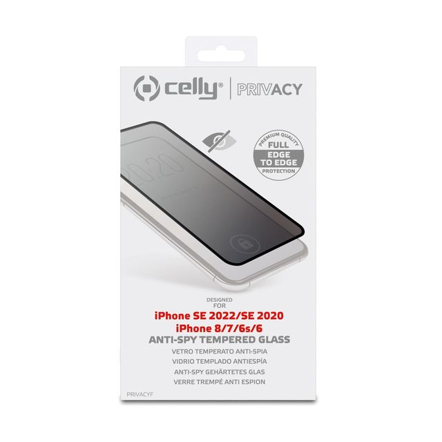 Celly Privacy Full Glass - Protezione per schermo per telefono cellulare - 3D -…