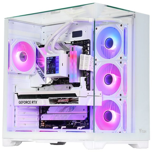 CASE GAMING DARK CAVE PANO - NO ALIMENTATORE - ARGB FAN - BIANCO (ITGCADCPAW)