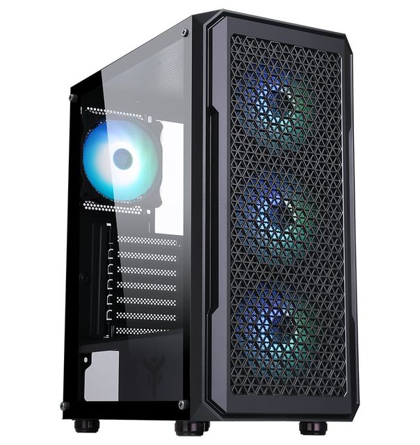CASE GAMING SIX TRIANGLE ITGCAST33B ARGB - NO ALIMENTATORE - NERO