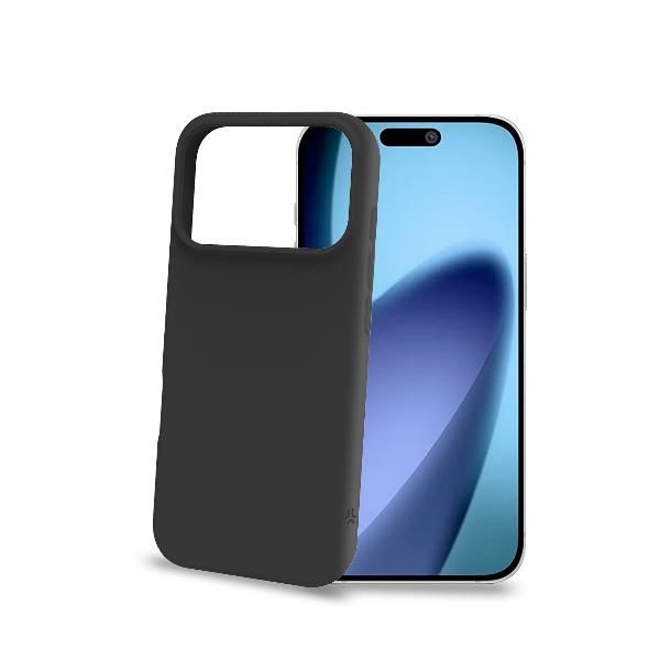 CELLY APPLE iPHONE 17 PRO COVER IN MORBIDO TPU CON FINITURA SOFT TOUCH NERO