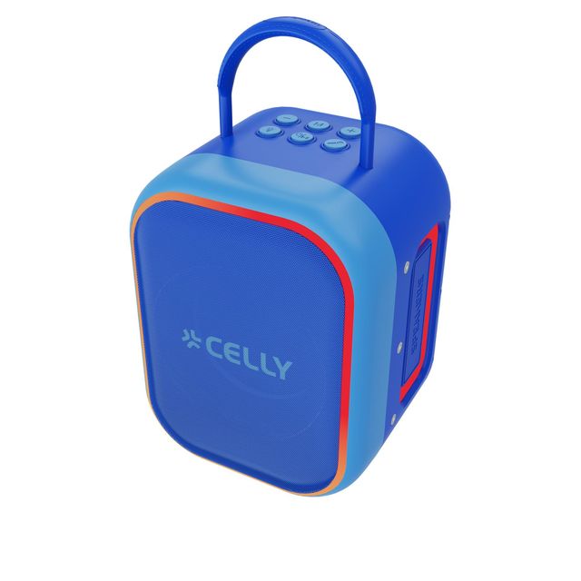 CELLY PARTYKIDS2 SPEAKER WIRELESS 10 W CON 2 MICROFONI WIRELESS CON EFFETTI VOC…