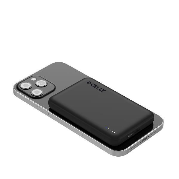 CELLY POWERBANK WIRELESS MAGSAFE 5.000mAh 15 W PORTA USB-C BIDIREZIONALE INDICA…