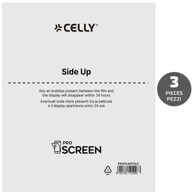 CELLY PROSCREENFILM FOLDABLE 3PZ