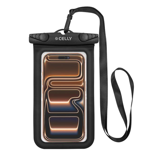 CELLY SPLASHBAG CUSTODIA IMPERMEABILE PER SMARTPHONE FINO A 7" TRASPARENTE CHIU…