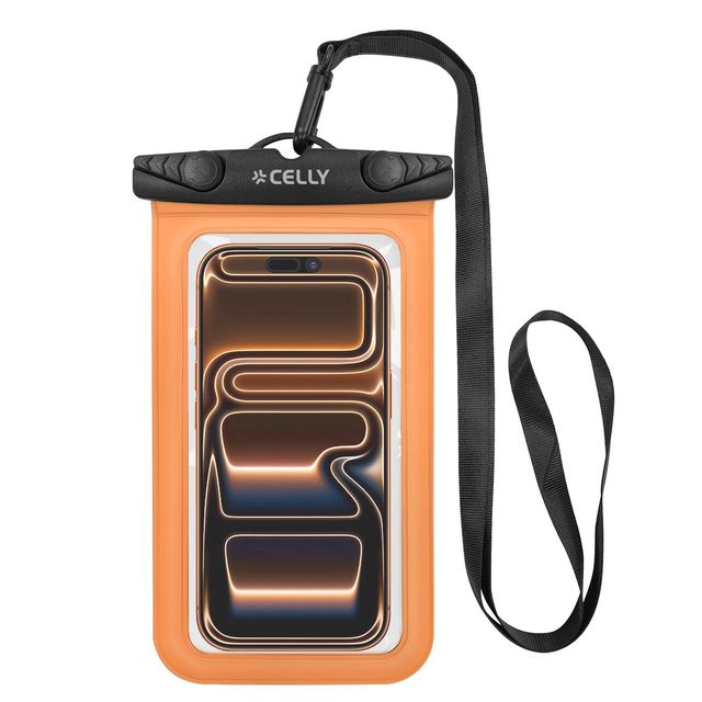 CELLY SPLASHBAG CUSTODIA IMPERMEABILE PER SMARTPHONE FINO A 7" TRASPARENTE CHIU…