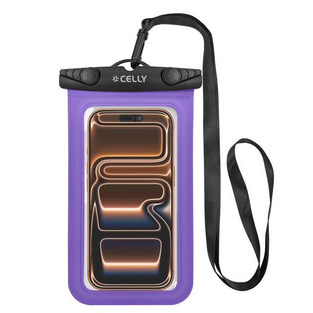 CELLY SPLASHBAG CUSTODIA IMPERMEABILE PER SMARTPHONE FINO A 7" TRASPARENTE CHIU…