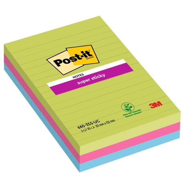 CF3 POST-IT SK/ASS RIGHE/101X152