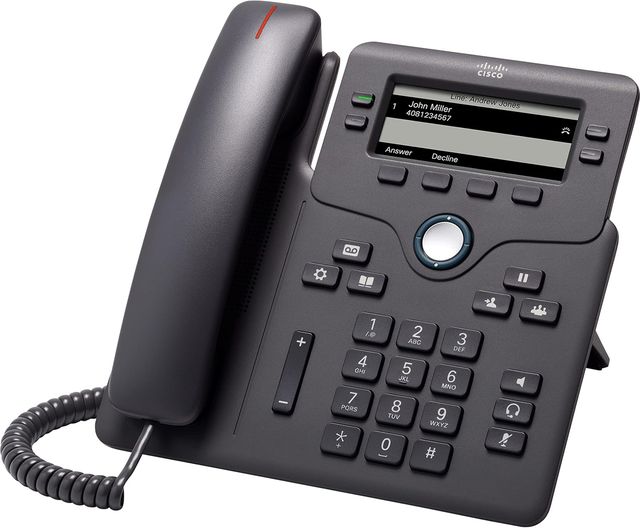 CISCO TELEFONO IP PROFESSIONALE 6851 A 4 LINEE LCD DISPLAY AUDIO HD POE + ALIME…
