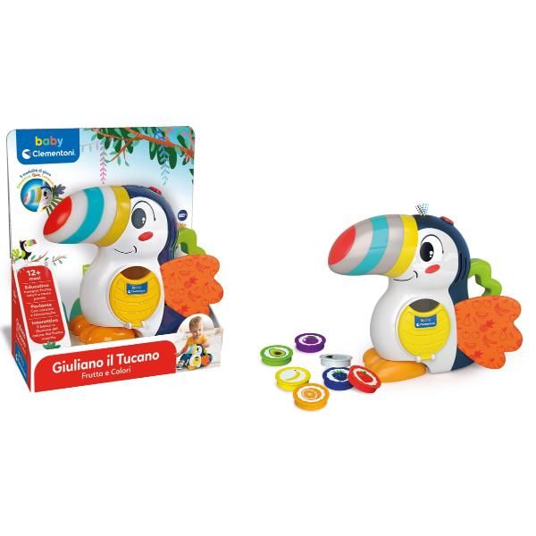 CLEMENTONI BABY GIULIANO IL TUCANO FRUTTA E COLORI PER IMPARARE PAROLE E COLORI…