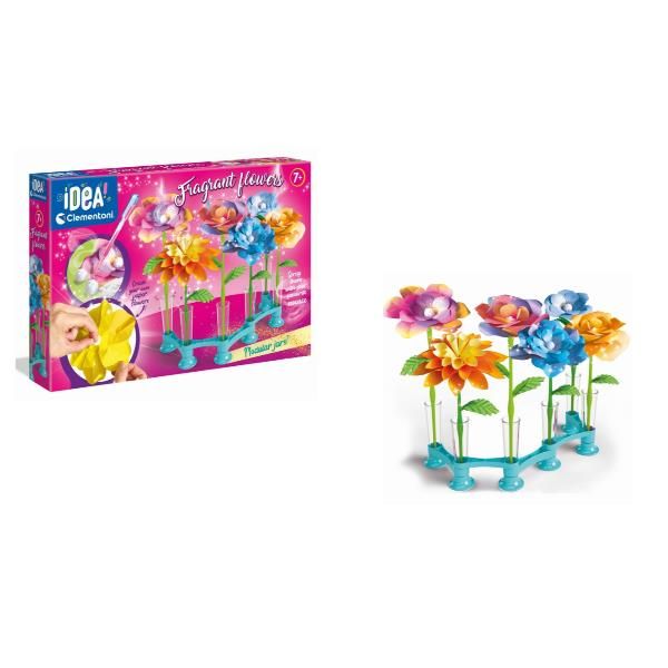 CLEMENTONI IDEA LABORATORIO DEI FIORI KIT CREATIVO CON 8 FIORI DI CARTA DA COLO…
