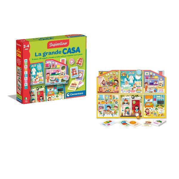 CLEMENTONI MONTESSORI LA GRANDE CASA GIOCO EDUCATIVO PER SVILUPPARE LOGICA E MA…