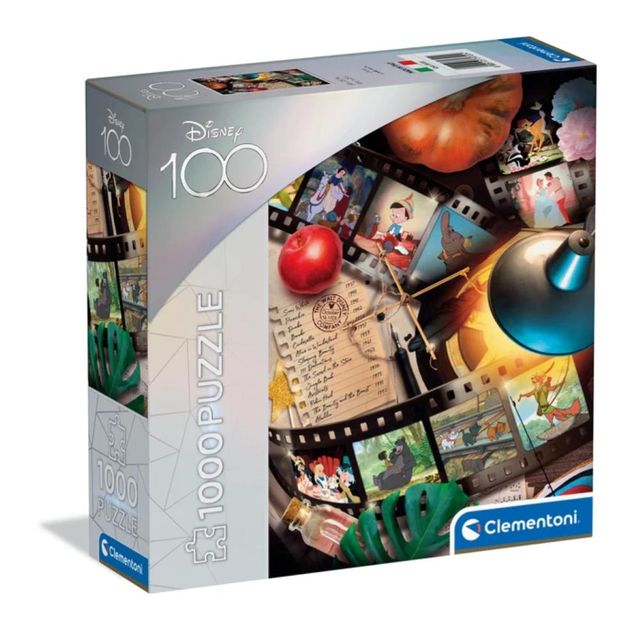 CLEMENTONI PUZZLE 1000 SQUARE BOX CLASSIC MOVIES D100