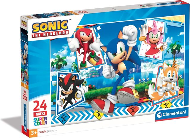 CLEMENTONI PUZZLE 24 MAXI SUPERCOLOR SONIC THE HEDGEHOG