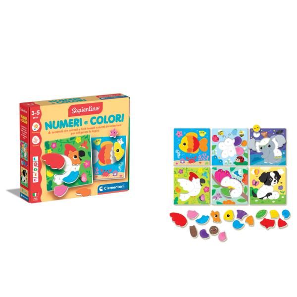 CLEMENTONI SAPIENTINO LOGIC NUMERI E COLORI GIOCO DI ASSOCIAZIONI E MANUALITA'