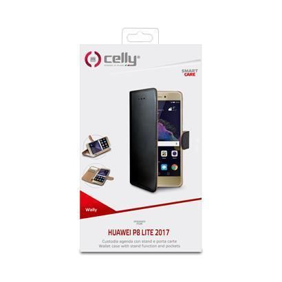 Celly WALLY642 - Flip cover per cellulare - similpelle - nero - per Huawei P8 L…