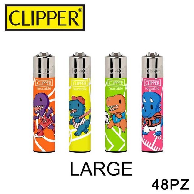 CLIPPER ACCENDINO LARGE DINO SPORTS 1PZ=(48PZ)
