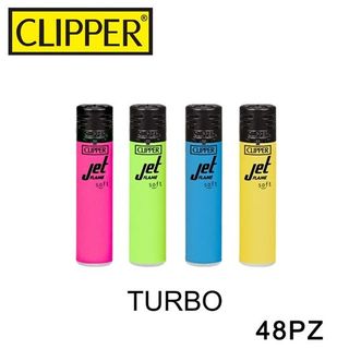 CLIPPER ACCENDINO LARGE TURBO JET FLAME SOFT FLUO 1PZ=(48PZ)