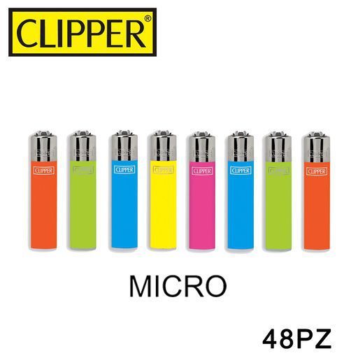 CLIPPER ACCENDINO MICRO FLUO MIX BRAND 1PZ=(48PZ)