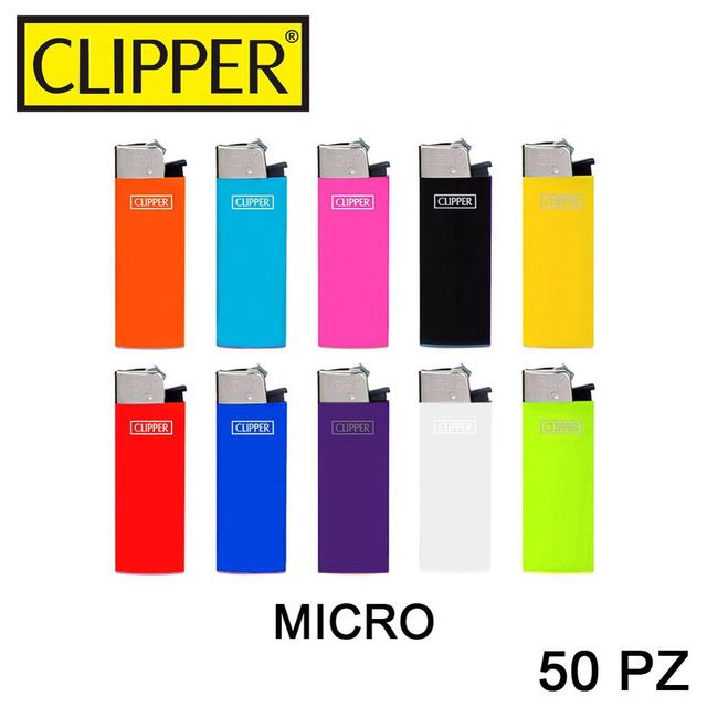 CLIPPER ACCENDINO MICRO FLUO SOLID BP22 1PZ=(50PZ)