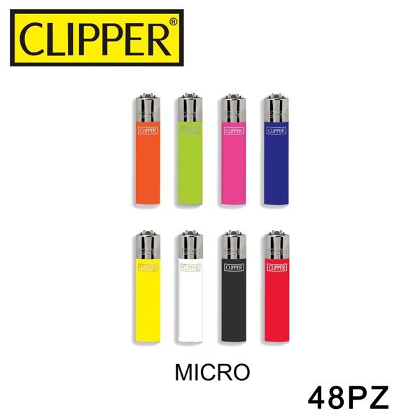 CLIPPER ACCENDINO MICRO SOLID MIX BRAND 1PZ=(48PZ)