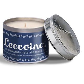 COCCOINA CANDELA PROFUMATA AL PROFUMO DI MANDORLA CON BARATTOLO RETRO'