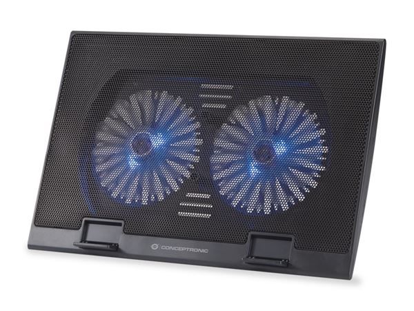 CONCEPTRONIC 2-FAN LAPTOP COOLING PAD -- SUITABL