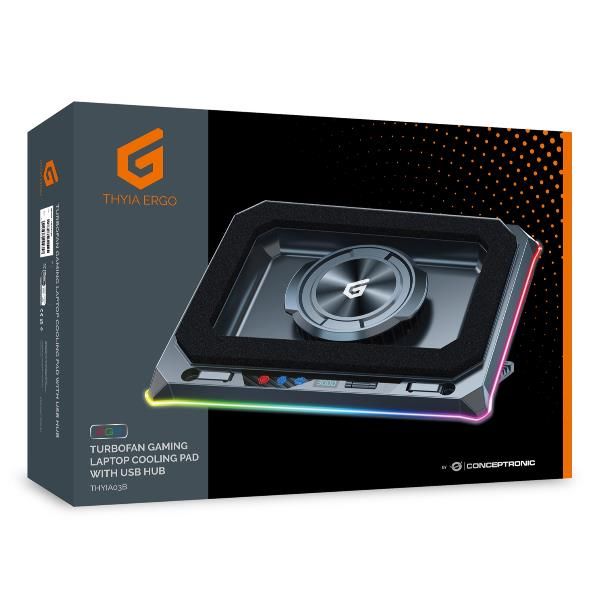 CONCEPTRONIC TURBOFAN GAMING LAPTOP COOLING PAD