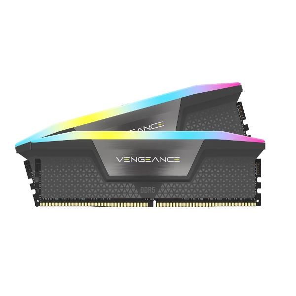 CORSAIR VENGEANCE RGB 32GB 2 X16GB DDR5 6.000MHz XMP CL38 DIMM GRIGIO