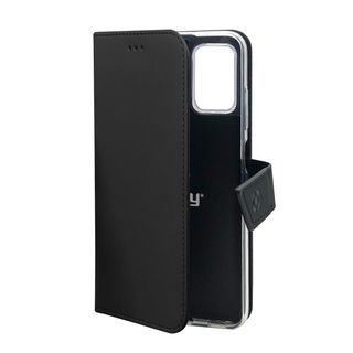 Celly Wally - Flip cover per cellulare - similpelle - nero - per OPPO A16, A16s