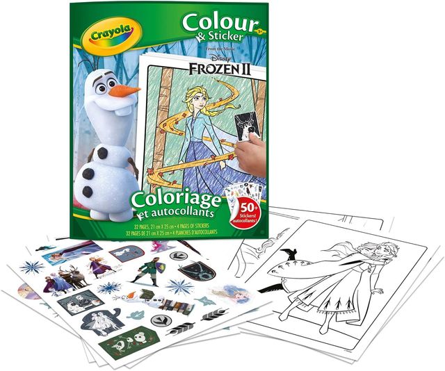 CRAYOLA - ALBUM COLOR & STICKER DISNEY FROZEN 2 04-5864 iva.ass.imp art74