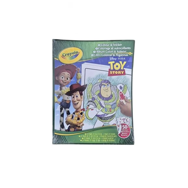 CRAYOLA - ALBUM COLOR & STICKER TOY STORY04-7048 iva.ass.imp art74
