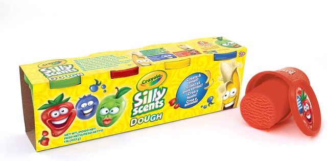 CRAYOLA - Silly Scent Dough - Pasta da Modellare Profumata 4 Barattolini (113gr…