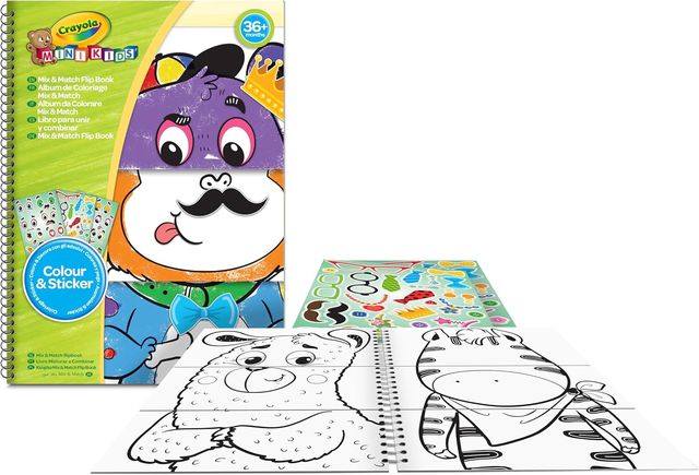 CRAYOLA MINI KIDS - ALBUM ABBINA & COLORA 30 PAGINE 81-1527 iva.ass.imp art74