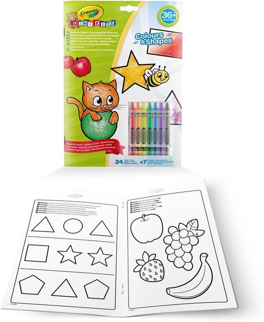 CRAYOLA MINI KIDS - ALBUM COLORI & FORME 24 PAGINE 25-2727 iva.ass.imp art74