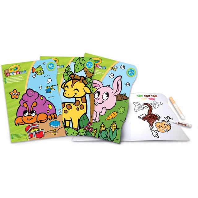 CRAYOLA MINI KIDS - ALBUM DA COLORARE SAGOMATI 3 SOGGETTI 25-1480 iva.ass.imp a…